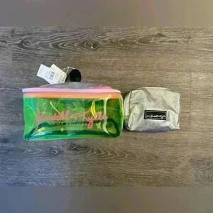 Kendall & Kylie Jaune/Yellow Vanity Case Makeup Bag w/xtra Bag new with tags